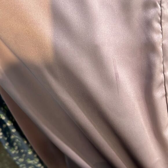 NWT ANRABESS Women's Satin Short Sleeve One Shoulder Cocktail Party Midi Dress - Picture 13 of 13
